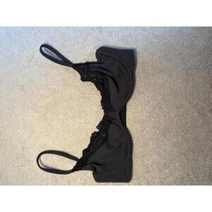 NWOT Skims Fits Everybody Lace Unlined Demi Bra Color ONYX Size 32C